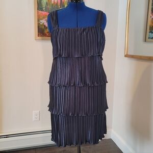DKNY Elegant Navy Tiered Dress